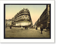 Historic Framed Print, Rue de la Republic Marseilles France,  17-7/8" x 21-7/8"