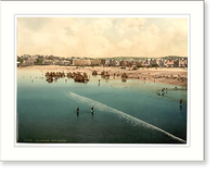 Historic Framed Print, The sands Paignton England - 2,  17-7/8" x 21-7/8"