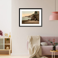 Historic Framed Print, Sark Dixcart Bay Channel Islands England,  17-7/8" x 21-7/8"