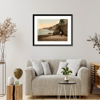 Historic Framed Print, Sark Dixcart Bay Channel Islands England,  17-7/8" x 21-7/8"