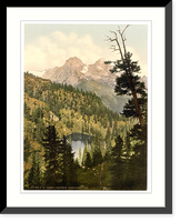 Historic Framed Print, Schachensee Upper Bavaria Germany,  17-7/8" x 21-7/8"