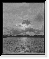 Historic Framed Print, [Sunset on the Halifax, Ormond, Fla.],  17-7/8" x 21-7/8"