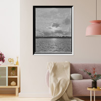 Historic Framed Print, [Sunset on the Halifax, Ormond, Fla.],  17-7/8" x 21-7/8"