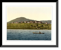 Historic Framed Print, Schluchsee general view of village Black Forest Baden Germany,  17-7/8" x 21-7/8"