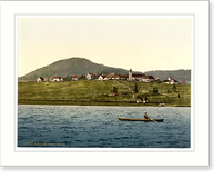Historic Framed Print, Schluchsee general view of village Black Forest Baden Germany,  17-7/8" x 21-7/8"