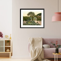 Historic Framed Print, Scilly Isles Tresco Abbey old arches Cornwall England,  17-7/8" x 21-7/8"