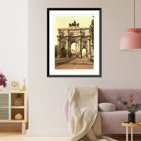 Historic Framed Print, The Seigesthor (i.e. Siegestor) (Triumphal Arch) Munich Bavaria Germany,  17-7/8" x 21-7/8"
