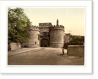 Historic Framed Print, Skipton Castle gateway Yorkshire England,  17-7/8" x 21-7/8"