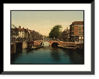 Historic Framed Print, The Spui (canal) Hague Holland,  17-7/8" x 21-7/8"