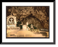 Historic Framed Print, St. Baume interior Var France,  17-7/8" x 21-7/8"
