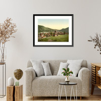 Historic Framed Print, St. Blasien general view Black Forest Baden Germany,  17-7/8" x 21-7/8"