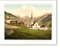 Historic Framed Print, St. Christina Tyrol Austro-Hungary,  17-7/8" x 21-7/8"