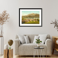 Historic Framed Print, St. Gilgen towards the Schafberg Upper Austria Austro-Hungary,  17-7/8" x 21-7/8"