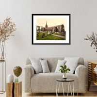 Historic Framed Print, St. Margarets Church Lowestoft England,  17-7/8" x 21-7/8"