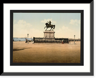 Historic Framed Print, Statue of Napoleon I Cherbourg France,  17-7/8" x 21-7/8"