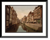 Historic Framed Print, The Steiger (canal) Rotterdam Holland,  17-7/8" x 21-7/8"