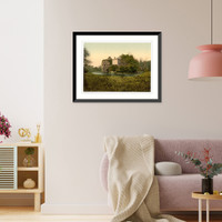 Historic Framed Print, Stein park of Worlitz Anhalt Germany,  17-7/8" x 21-7/8"