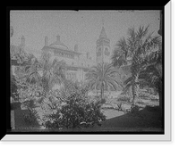 Historic Framed Print, [Court, Ponce de Leon Hotel, St. Augustine, Fla.] - 2,  17-7/8" x 21-7/8"