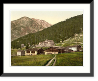 Historic Framed Print, Sulden Hotel Sulden Tyrol Austro-Hungary - 2,  17-7/8" x 21-7/8"