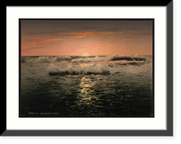 Historic Framed Print, Sunrise Ventimiglia Riviera,  17-7/8" x 21-7/8"