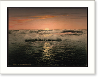 Historic Framed Print, Sunrise Ventimiglia Riviera,  17-7/8" x 21-7/8"