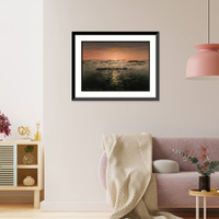Historic Framed Print, Sunrise Ventimiglia Riviera,  17-7/8" x 21-7/8"