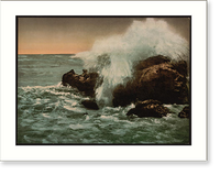 Historic Framed Print, Surf view Ventimiglia Riviera,  17-7/8" x 21-7/8"