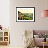 Historic Framed Print, Tay Valley from Kinnoul Hill Scotland,  17-7/8" x 21-7/8"