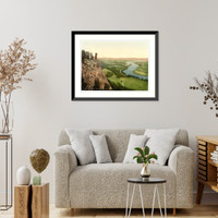 Historic Framed Print, Tay Valley from Kinnoul Hill Scotland,  17-7/8" x 21-7/8"