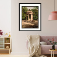 Historic Framed Print, Temple of Bosco Rome Italy,  17-7/8" x 21-7/8"