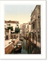 Historic Framed Print, Three Bridges Venice Italy,  17-7/8" x 21-7/8"