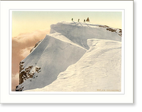 Historic Framed Print, The Titlis Spitze Unterwald Switzerland,  17-7/8" x 21-7/8"