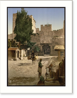 Historic Framed Print, Top Capou (i.e. Top Kapi) Constantinople Turkey,  17-7/8" x 21-7/8"