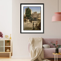 Historic Framed Print, Top Capou (i.e. Top Kapi) Constantinople Turkey,  17-7/8" x 21-7/8"