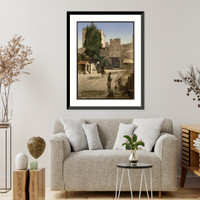 Historic Framed Print, Top Capou (i.e. Top Kapi) Constantinople Turkey,  17-7/8" x 21-7/8"
