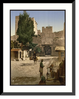 Historic Framed Print, Top Capou (i.e. Top Kapi) Constantinople Turkey,  17-7/8" x 21-7/8"