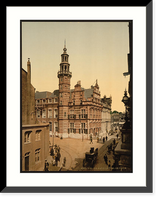 Historic Framed Print, The town hall Hague Holland,  17-7/8" x 21-7/8"