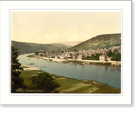 Historic Framed Print, Traben Moselle valley of Germany,  17-7/8" x 21-7/8"