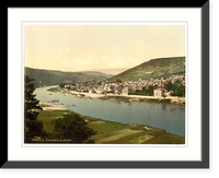 Historic Framed Print, Traben Moselle valley of Germany,  17-7/8" x 21-7/8"
