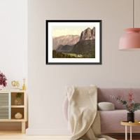 Historic Framed Print, Tre Croci Tyrol Austro-Hungary,  17-7/8" x 21-7/8"