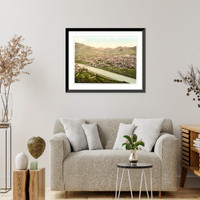 Historic Framed Print, Trient general view from S. W. Tyrol Austro-Hungary,  17-7/8" x 21-7/8"