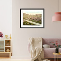 Historic Framed Print, Trient general view from S. W. Tyrol Austro-Hungary,  17-7/8" x 21-7/8"