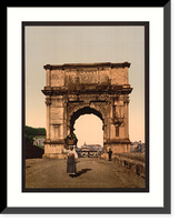 Historic Framed Print, Triumphal Arch of Titus Rome Italy,  17-7/8" x 21-7/8"