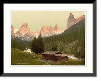 Historic Framed Print, Tschaminthal (i.e. Tschamintal) Tyrol Austro-Hungary,  17-7/8" x 21-7/8"