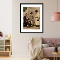 Historic Framed Print, Types of Jews in Jerusalem Holy Land,  17-7/8" x 21-7/8"