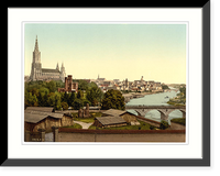 Historic Framed Print, Ulm Wurtemburg Germany,  17-7/8" x 21-7/8"