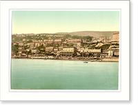 Historic Framed Print, Ventnor from sea Isle of Wight England,  17-7/8" x 21-7/8"
