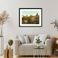 Vestnerthor (i.e. Vestner Tor) with imperial stables Nuremberg Bavraria Germany, Vintage Print