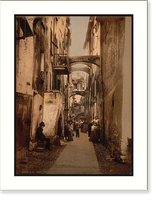 Historic Framed Print, Via Guioco della Palla San Remo Riviera,  17-7/8" x 21-7/8"