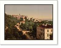 Historic Framed Print, Via Romana Bordighera Riviera,  17-7/8" x 21-7/8"